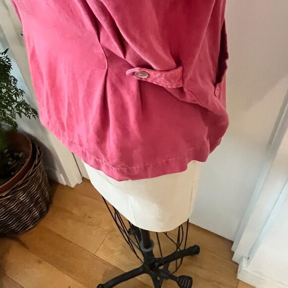CUT LOOSE  Short Pink Tencel Jacket Size Small - Picture 4 of 8